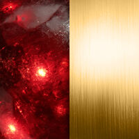 Dewdrops halsband (granat/guld)