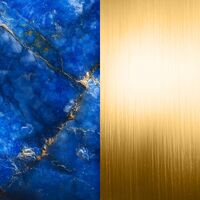 Dewdrops halsband (lapislazuli/guld)