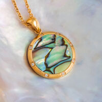 Soulgaze halsband (abalone/guld)