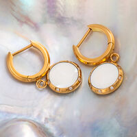 Soulgaze örhängen (pärlemor/guld)