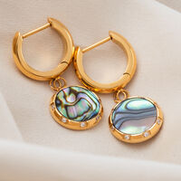 Soulgaze örhängen (abalone/guld)