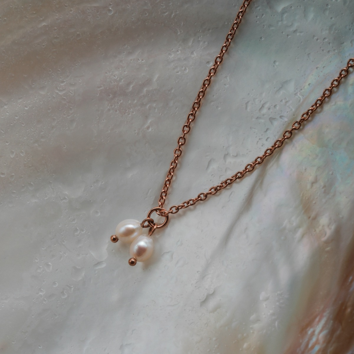 Collier Vintage Perles Dorées Ajustable - Bijou Unique 2184