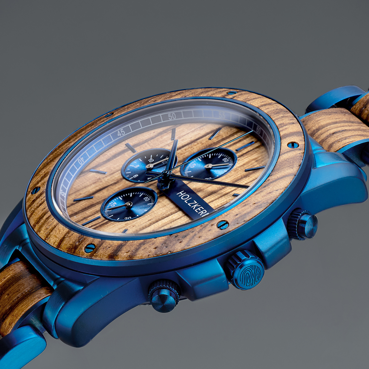 Holzkern Wood Watches | Gareth (Zebrawood/Zebrawood)