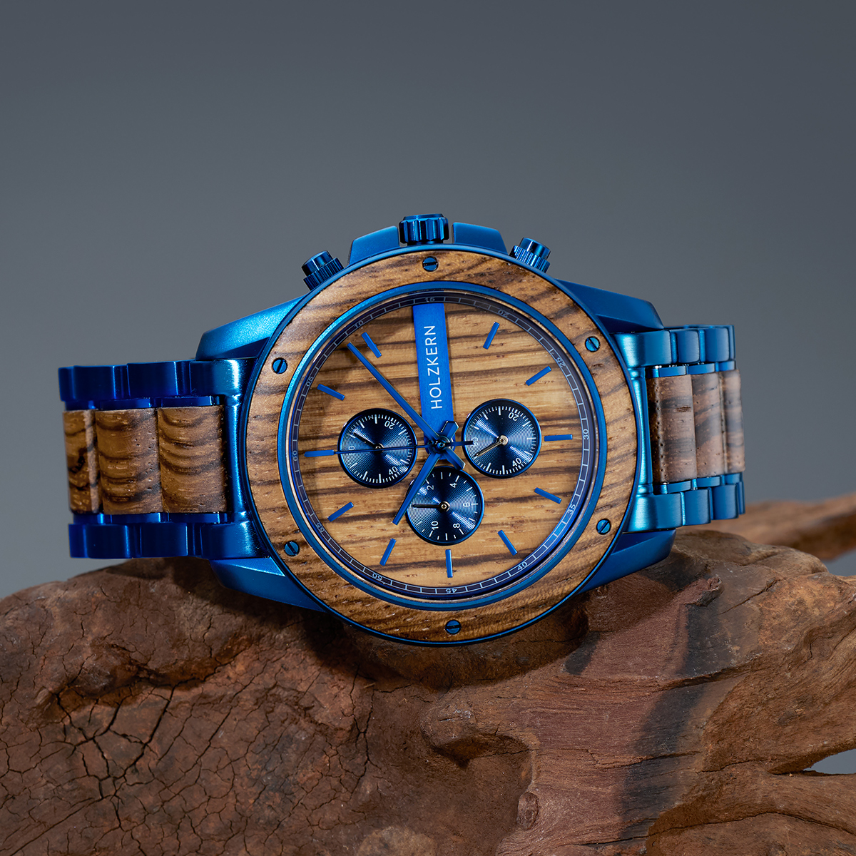 Holzkern Wood Watches | Gareth (Zebrawood/Zebrawood)